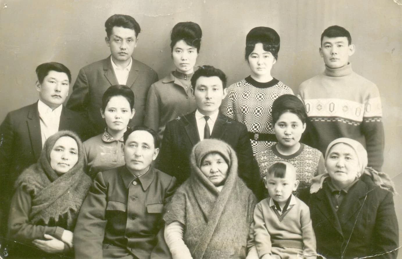 The Satybaldy family in Semey, 1969