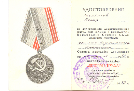Veteran of Labour medal